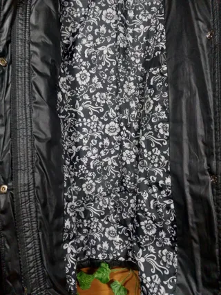 Giacca trapuntata nera Ellen Rose Donna