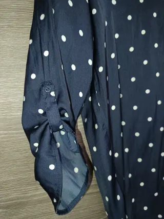 Blusa de Topos Azul Stradivarius