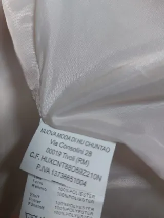 Giacca bianca trapuntata Ellen Rose donna