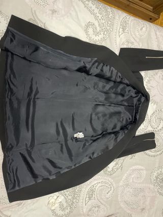 Abrigo Zara Negro Talla M Mujer