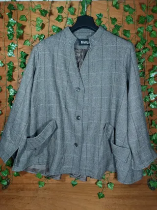 Vintage Trench Lana 100% da donna ELLA Boutique