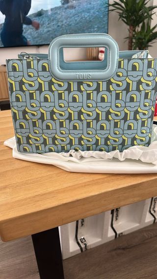 Bolso Tous Celeste y Amarillo