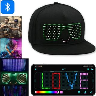 Gorra LED programable con APP, NUEVA