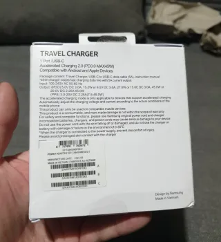 Caricabatterie Samsung 45W PD Bianco Nuovo