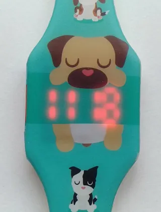 Reloj digital perritos Kawaii