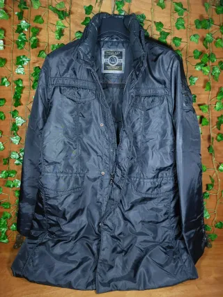 Cappotto lungo uomo imbottito Urban Rings nero