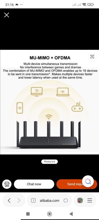 Router Xiaomi AX6000 WiFi 6 nuevo