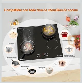 Placa Vitrocerámica FIREGAS 4 Fuegos NUEVO