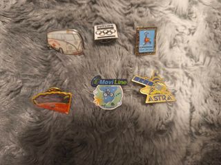 Lote 6 Pins Vintage: Movi Line, Astra, Grundig