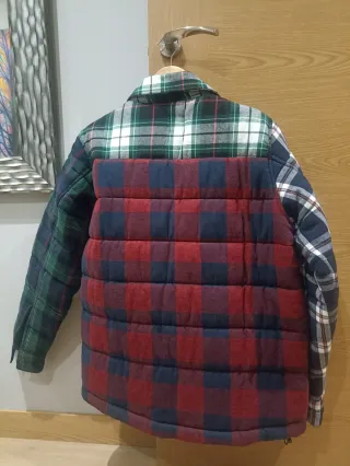 Chaqueta Zara cuadros acolchada