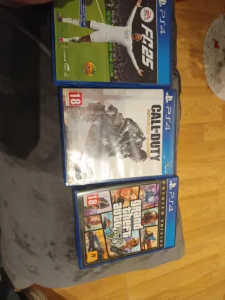 Juegos PS4: FIFA 25, COD AW, GTA V