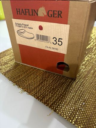 Pantofole Haflinger rosse n. 35 super prezzo