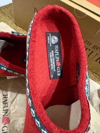 Pantofole Haflinger rosse n. 35 super prezzo