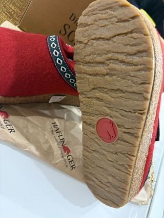 Pantofole Haflinger rosse n. 35 super prezzo