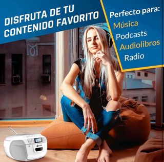Reproductor CD/Casete KLIM con Radio AM/FM NUEVO