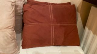 7 Cojines Suede Marrones, Naranjas y Beige