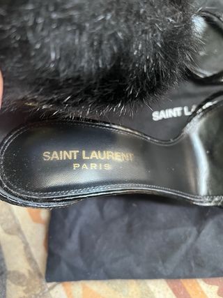 Sandalias Saint Laurent Piel Negra