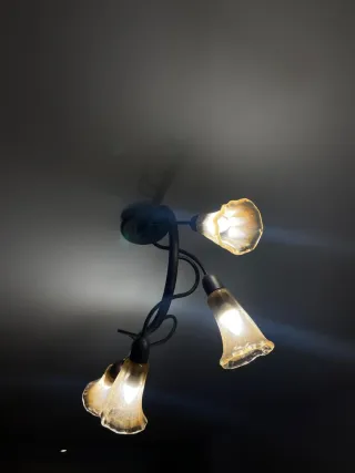 Lámpara de techo floral