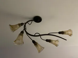 Lámpara de techo floral