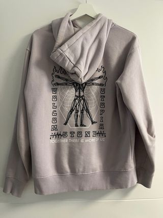 Sudadera Volcom Morada con Diseño