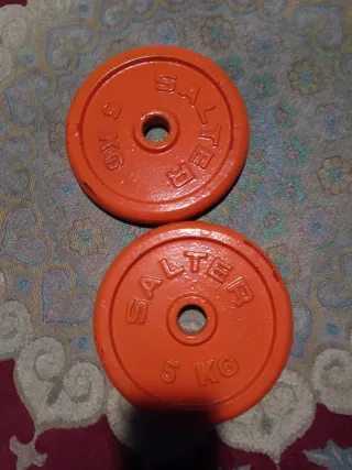 2 Discos Salter Naranja de 5kg