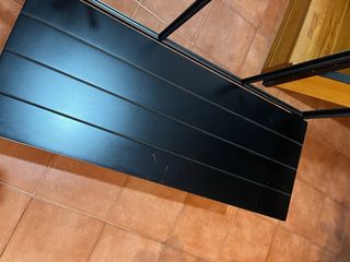 Perchero Zapatero Negro Metal