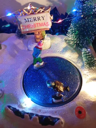 Escenario Navideño Luces LED