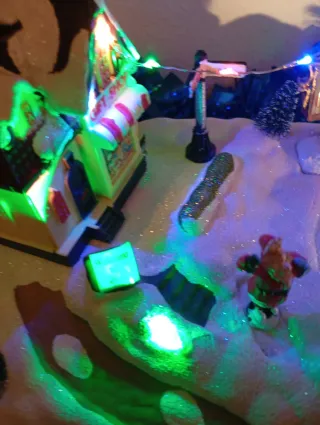 Escenario Navideño Luces LED