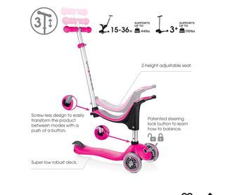 Patinete Globber GO•UP SPORTY 3 ruedas