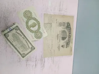 Papel de Finanzas Antiguo - Bolsa