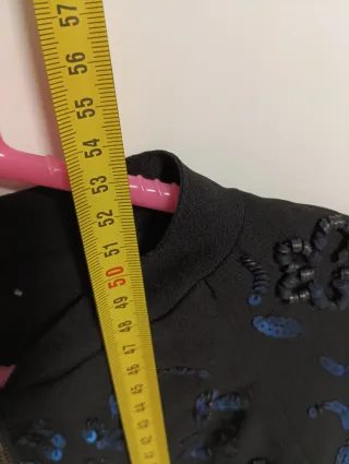 Chaqueta bomber lentejuelas azul