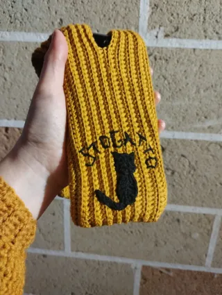 Porta cellulare uncinetto fatto a mano