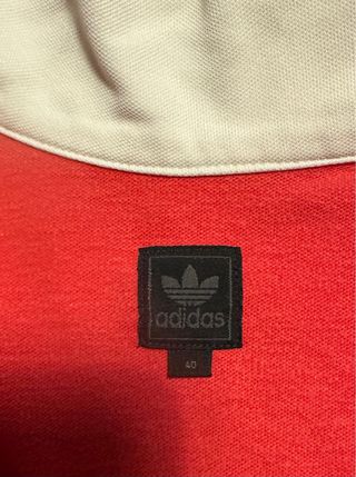 Chaqueta Adidas Roja y Blanca