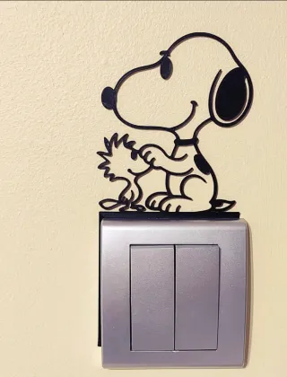 Decorazione Snoopy per interruttore