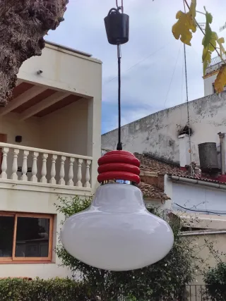 Lámpara vintage "Bulb Lamp" opalina