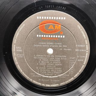 Vinile Bruno nicolai - corri uomo corri (colonna s