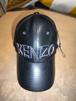 Gorra Kenzo Paris Piel Negra