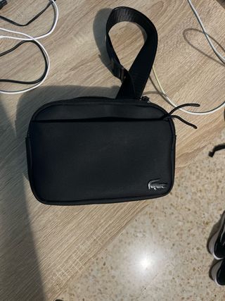 Bolso bandolera Lacoste negro sin usar