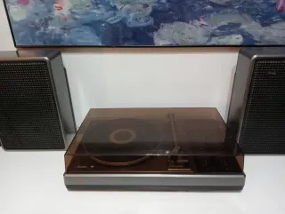 Tocadiscos Philips Marrón y Gris