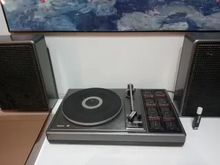 Tocadiscos Philips Marrón y Gris