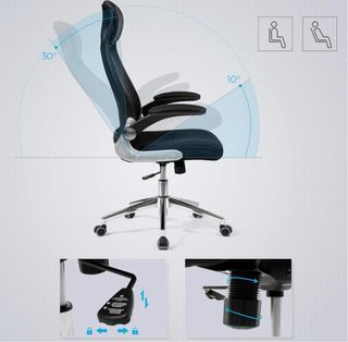 Sedia da ufficio ergonomica nera