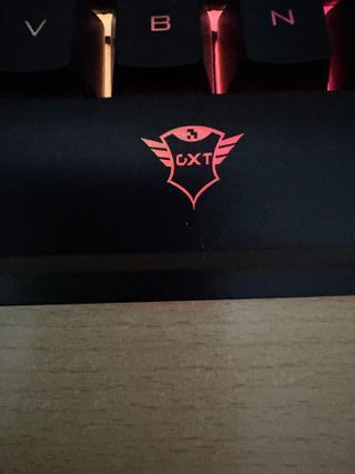 Teclado Gaming GXT Negro y Rojo