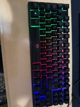 Teclado Gaming GXT Negro y Rojo