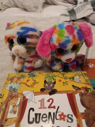 Lote de libros y peluches para José