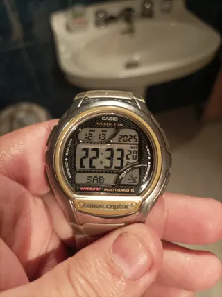 Reloj Casio World Time WR50M Multi Band 5