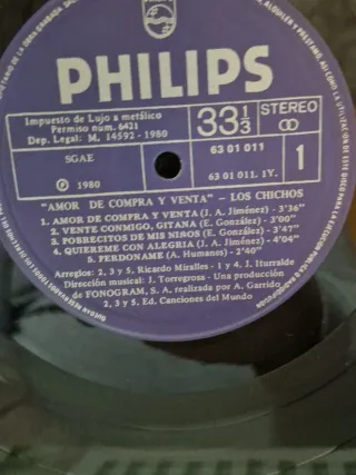 Vinilo Los Chichos Amor De Compra Y Venta