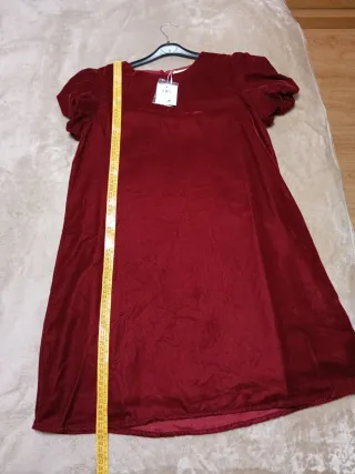 Vestido Terciopelo Rojo Talla Única Nuevo