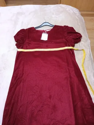 Vestido Terciopelo Rojo Talla Única Nuevo