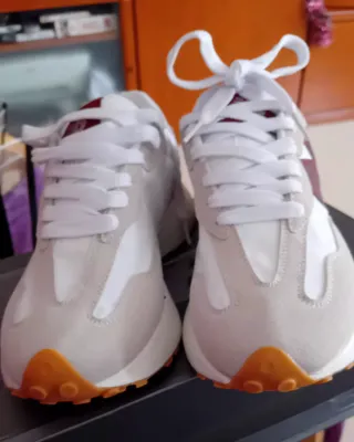 Zapatillas Mujer Naranja y Blanco