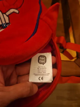 Mochila Tuc Tuc Roja Conejito